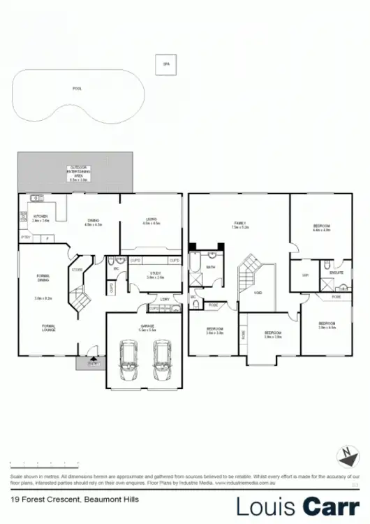 Floorplan of Homely house listing, 19 Forest Crescent, Beaumont Hills NSW 2155