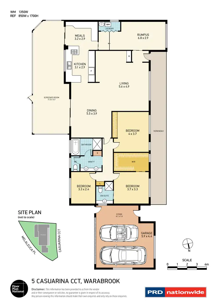 Floorplan of Homely house listing, 5 Casuarina Circuit, Warabrook NSW 2304