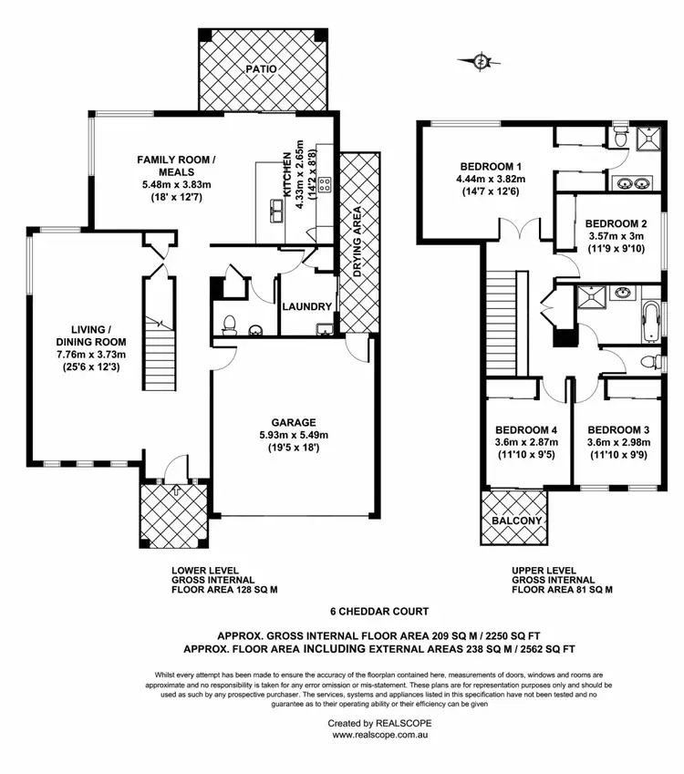 Floorplan of Homely house listing, 6 Cheddar Court, Carseldine QLD 4034