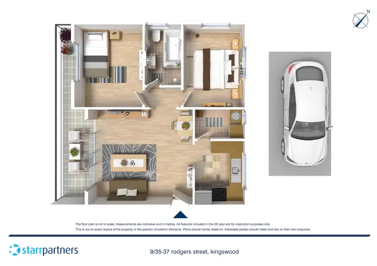 Floorplan of Homely unit listing, 9/35-37 Rodgers Street, Kingswood NSW 2747
