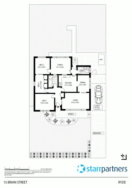 Floorplan of Homely house listing, 15 Brian St, Ryde NSW 2112