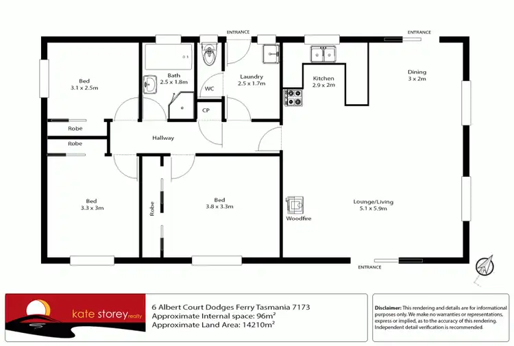 Floorplan of Homely house listing, 6 Albert Court, Dodges Ferry TAS 7173