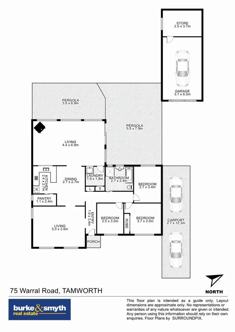 Floorplan of Homely house listing, 75 Warral Road, Tamworth NSW 2340
