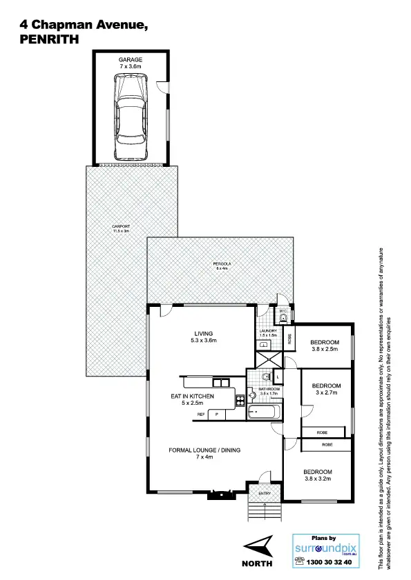 Floorplan of Homely house listing, 4 Chapman Avenue, Penrith NSW 2750