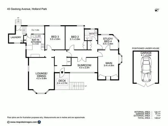Floorplan of Homely house listing, 45 Geelong ave, Holland Park QLD 4121