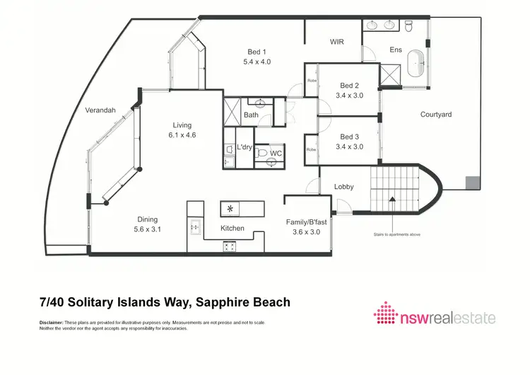 Floorplan of Homely apartment listing, 7/40 Solitary Islands Way, Sapphire Beach NSW 2450
