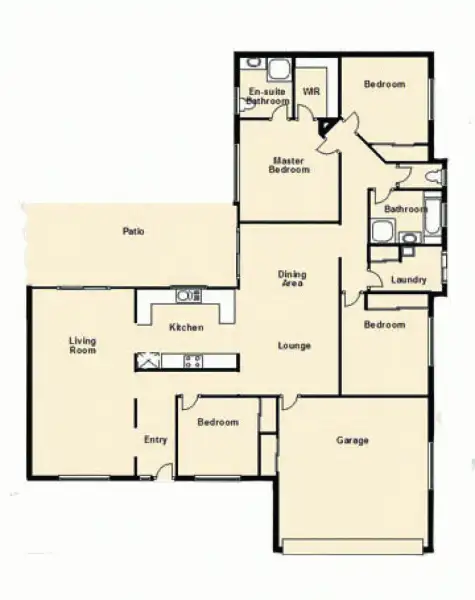 Floorplan of Homely house listing, 17 Willowleaf Circuit, Upper Caboolture QLD 4510