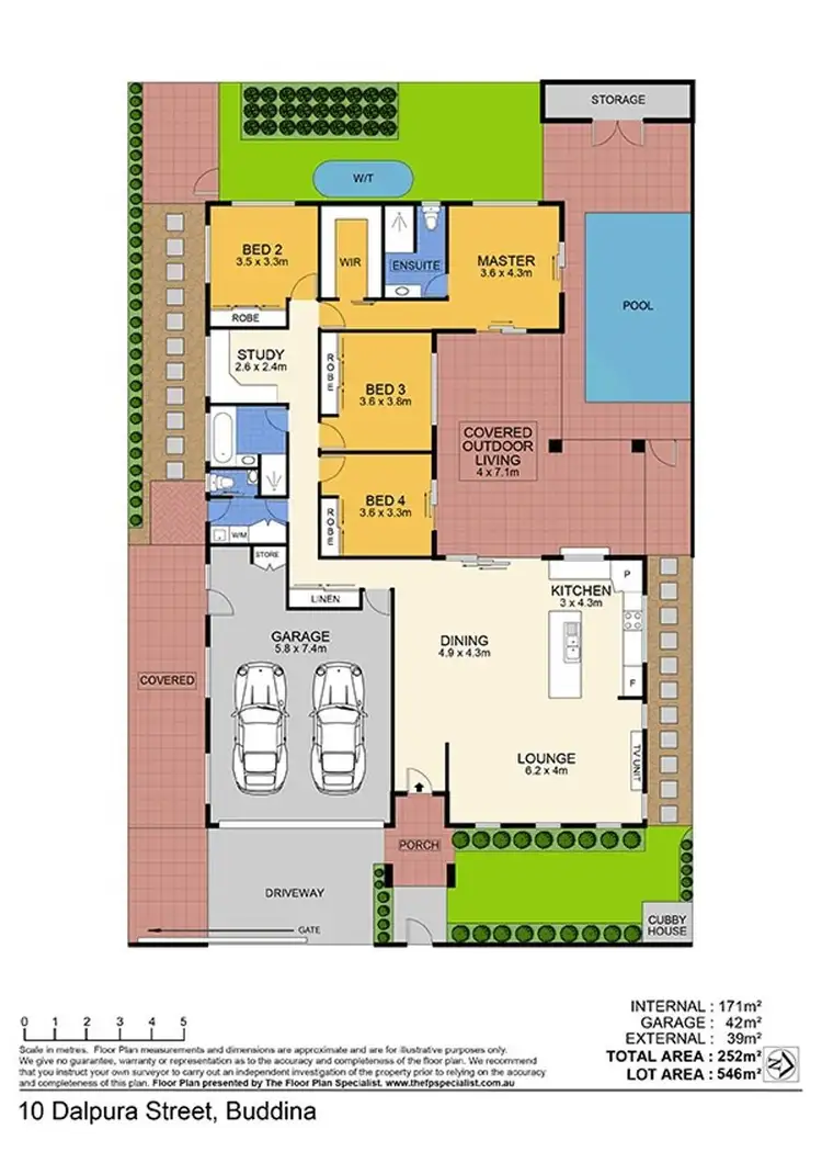Floorplan of Homely house listing, 10 Dalpura Street, Buddina QLD 4575