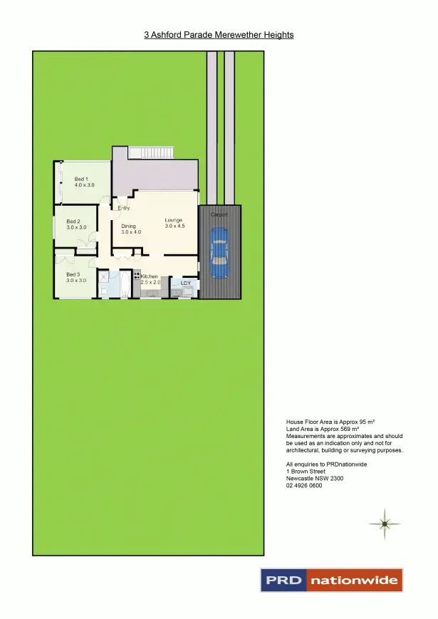 Floorplan of Homely house listing, 3 Ashford pde, Merewether Heights NSW 2291