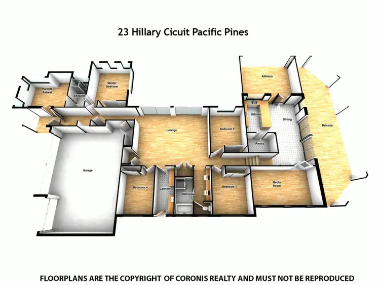 Floorplan of Homely house listing, 23 Hillary Circuit, Pacific Pines QLD 4211