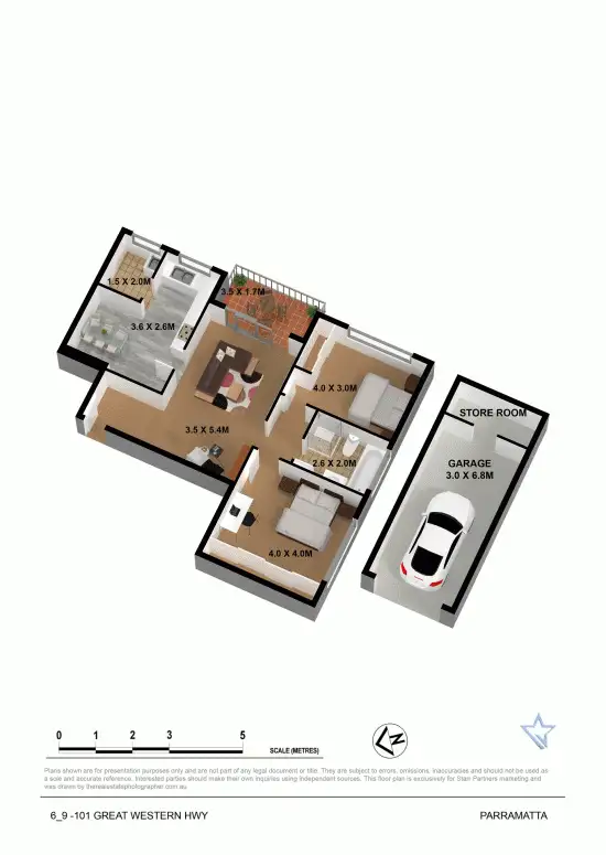 Floorplan of Homely unit listing, 6/99 Great Western Highway, Parramatta NSW 2150