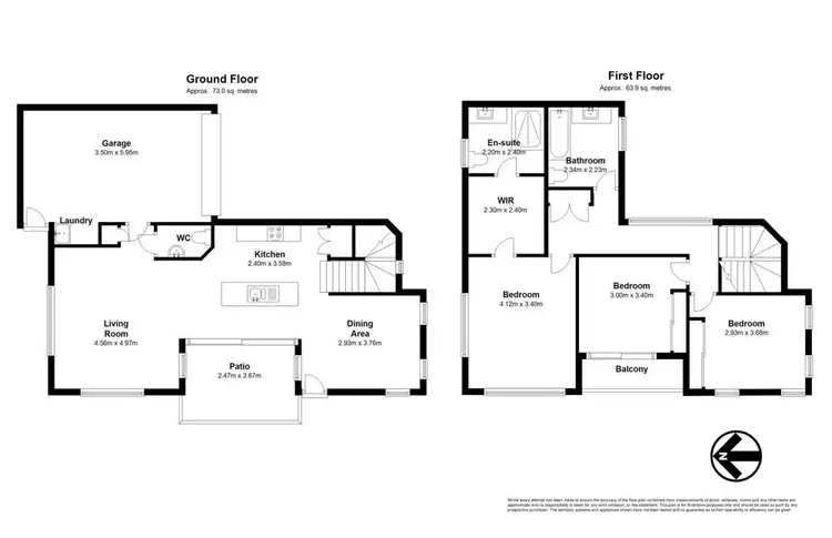 Floorplan of Homely townhouse listing, 1/27 Barrymore Street, Everton Park QLD 4053