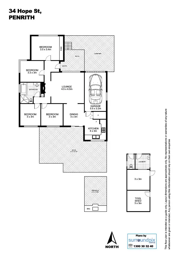 Floorplan of Homely house listing, 34 Hope Street, Penrith NSW 2750