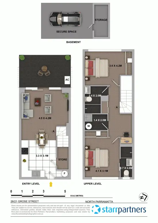 Floorplan of Homely unit listing, 26/21-23 Grose Street, Parramatta NSW 2150