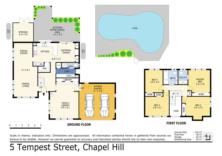 Floorplan of Homely house listing, 5 Tempest St, Chapel Hill QLD 4069