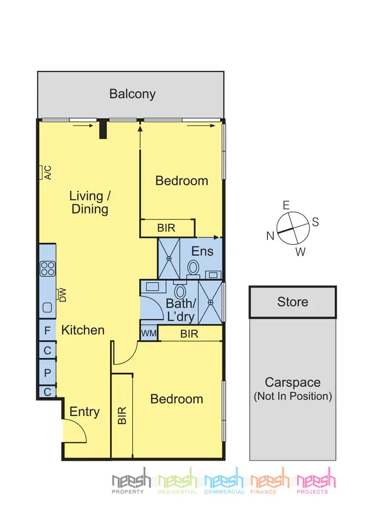 Floorplan of Homely apartment listing, 1213/50 Claremont Street, South Yarra VIC 3141