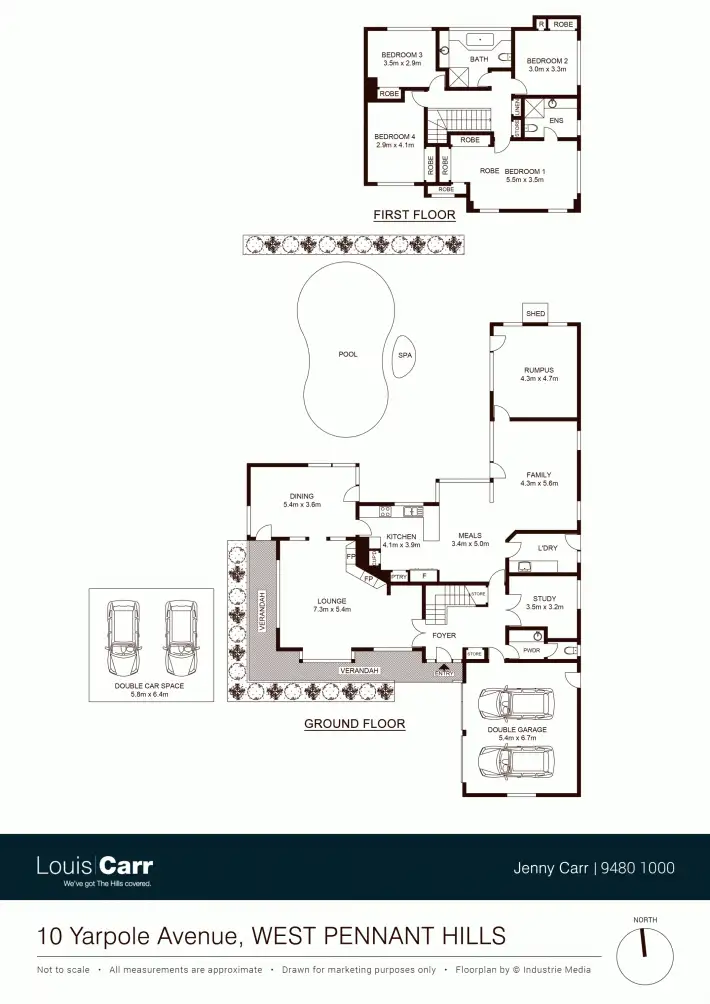 Floorplan of Homely house listing, 10 Yarpole Avenue, West Pennant Hills NSW 2125