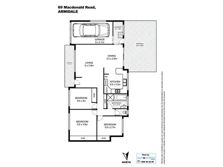 Floorplan of Homely house listing, 69 MacDonald Drive, Armidale NSW 2350