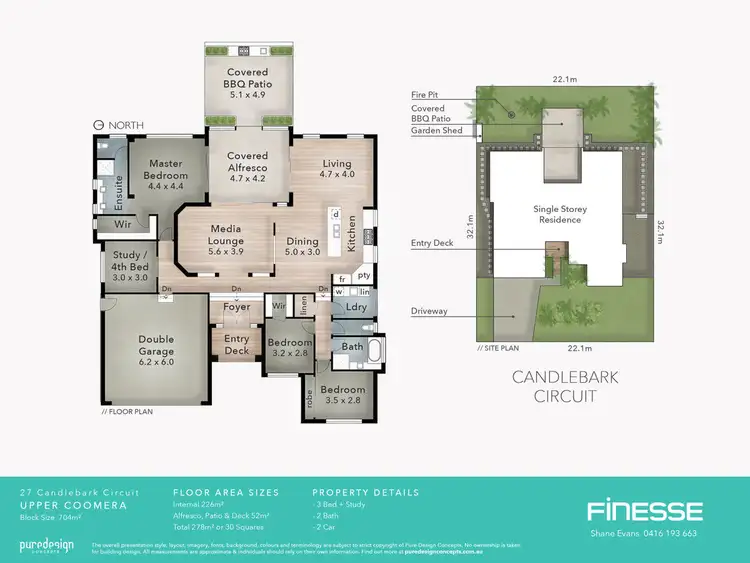 Floorplan of Homely house listing, 27 Candlebark Circuit, Upper Coomera QLD 4209