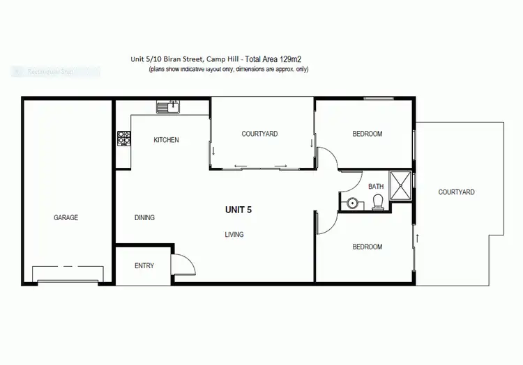 Floorplan of Homely unit listing, Unit 5/10 Biran Street, Camp Hill QLD 4152