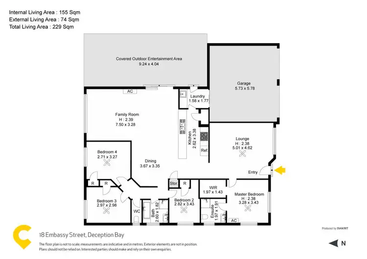 Floorplan of Homely house listing, 18 Embassy Street, Deception Bay QLD 4508