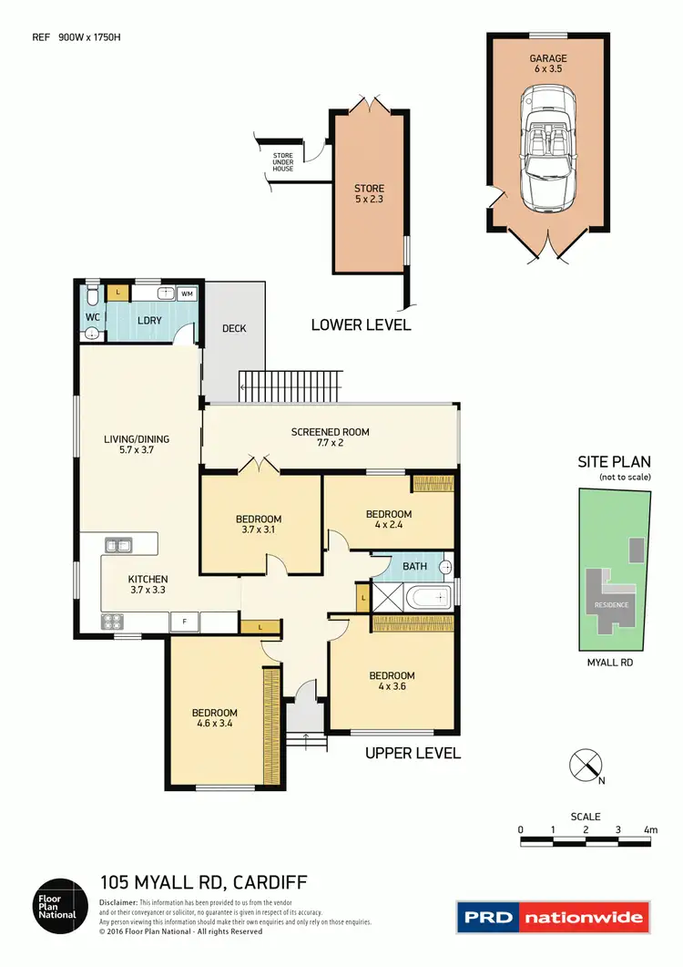Floorplan of Homely house listing, 105 Myall Road, Cardiff NSW 2285