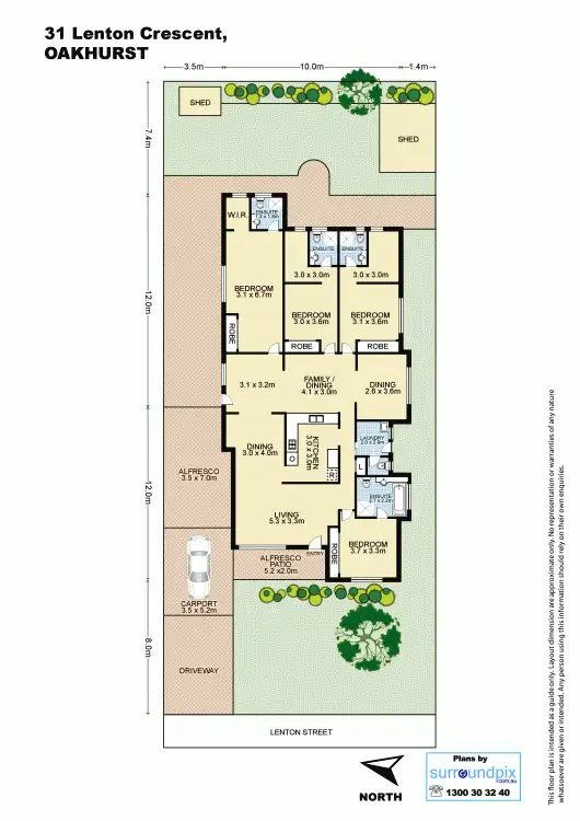 Floorplan of Homely house listing, 31 Lenton Crescent, Oakhurst NSW 2761