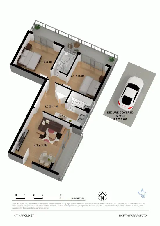 Floorplan of Homely unit listing, 4/7 Harold Street, North Parramatta NSW 2151
