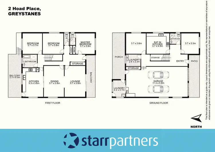 Floorplan of Homely house listing, 2 Hoad Place, Greystanes NSW 2145