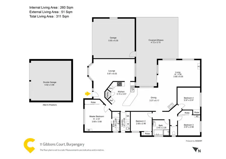 Floorplan of Homely house listing, 11 Gibbons Court, Burpengary QLD 4505