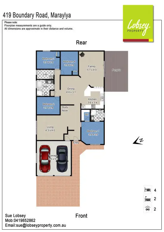 Floorplan of Homely house listing, 419 Boundary Road, Maraylya NSW 2765