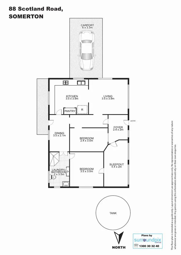 Floorplan of Homely house listing, 88 Scotland Road, Tamworth NSW 2340