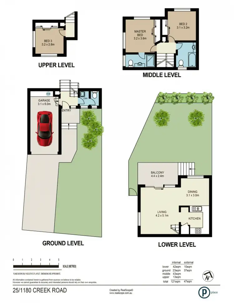 Floorplan of Homely townhouse listing, 25/1180 Creek Road, Carina Heights QLD 4152