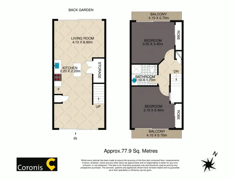 Floorplan of Homely townhouse listing, 25/34 Lowerson Street, Lutwyche QLD 4030