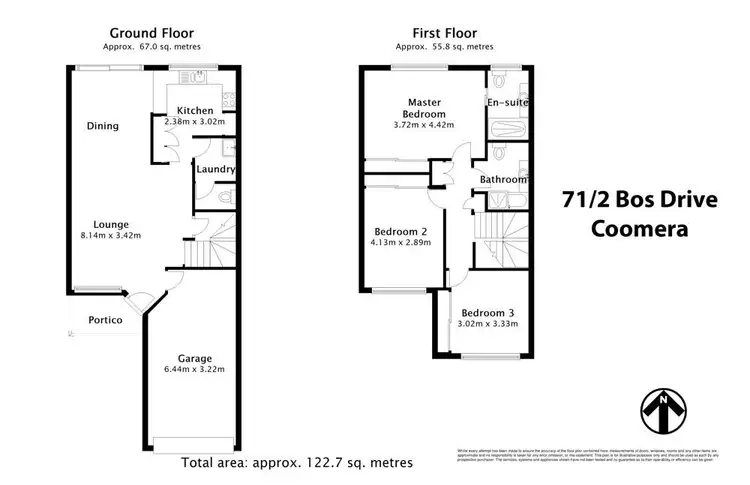 Floorplan of Homely unit listing, 71/2 Bos Drive, Coomera QLD 4209