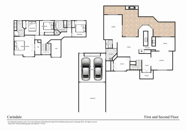 Floorplan of Homely house listing, 1 Turnberry Place, Carindale QLD 4152