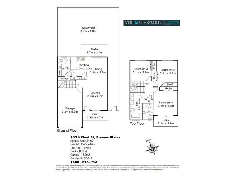 Floorplan of Homely unit listing, 10/14 Fleet St, Browns Plains QLD 4118