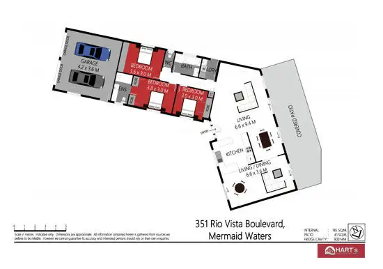 Floorplan of Homely house listing, 351 Rio Vista Boulevard, Mermaid Waters QLD 4218