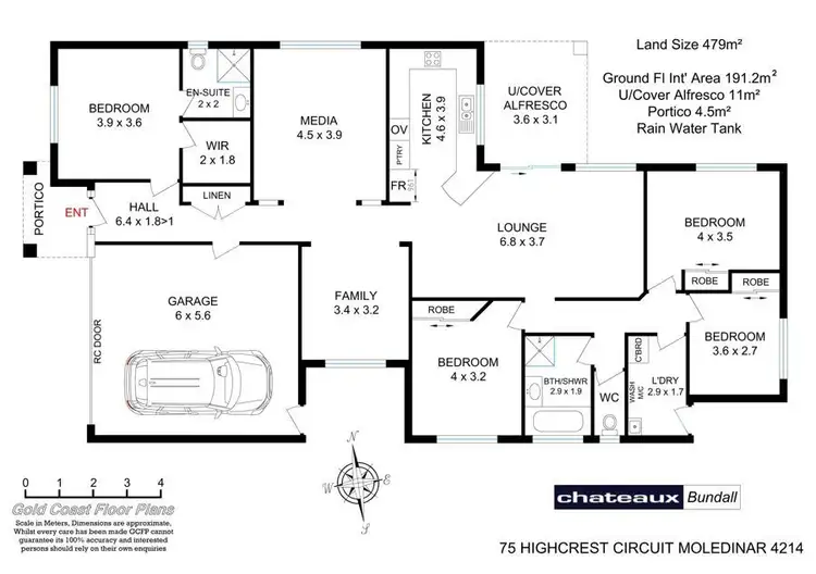 Floorplan of Homely house listing, 75 Highcrest Circuit, Molendinar QLD 4214