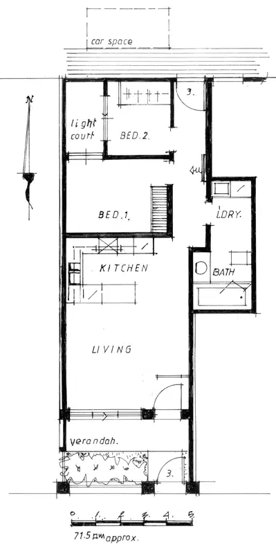 Floorplan of Homely apartment listing, 3/20-28 Union st, Brunswick VIC 3056