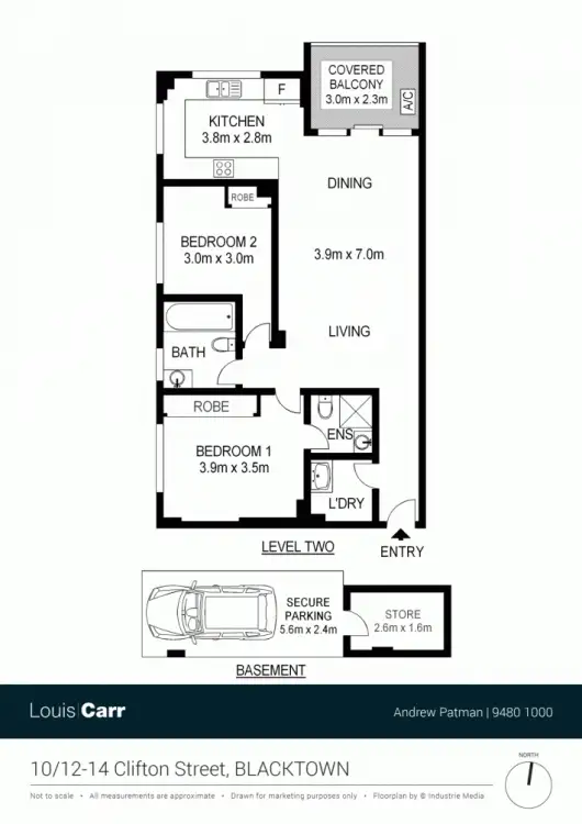 Floorplan of Homely unit listing, 10/12-14 Clifton Street, Blacktown NSW 2148