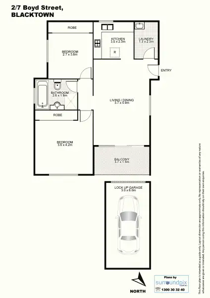 Floorplan of Homely unit listing, Address available on request