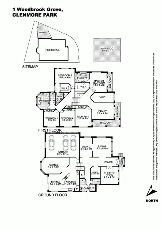 Floorplan of Homely house listing, 1 Woodbrook Grove, Glenmore Park NSW 2745