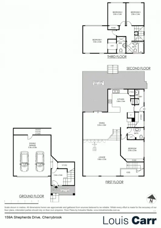 Floorplan of Homely semi-detached listing, 159a Shepherds Drive, Cherrybrook NSW 2126