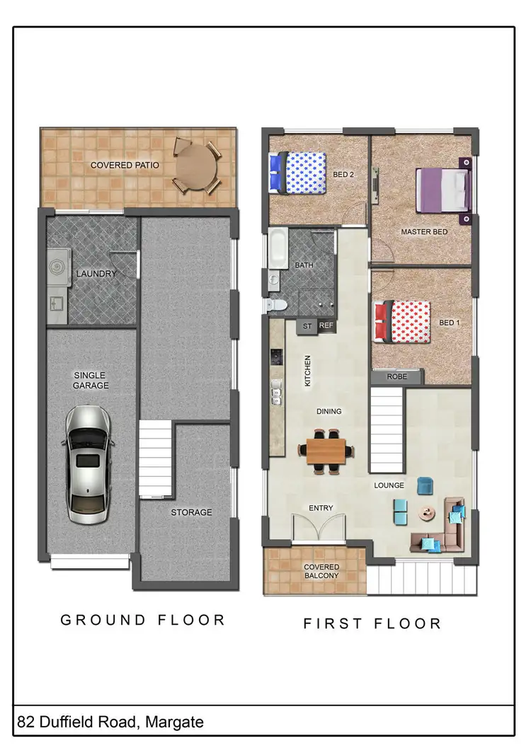 Floorplan of Homely house listing, 82 Duffield Road, Margate QLD 4019