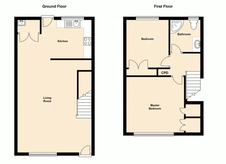 Floorplan of Homely townhouse listing, 1/127 Barbaralla Drive, Springwood QLD 4127