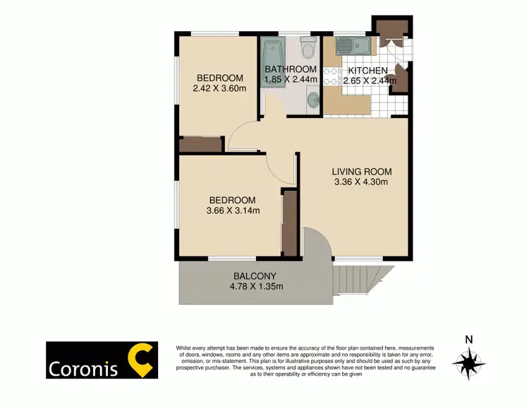 Floorplan of Homely unit listing, 1/23 Conon Street, Lutwyche QLD 4030