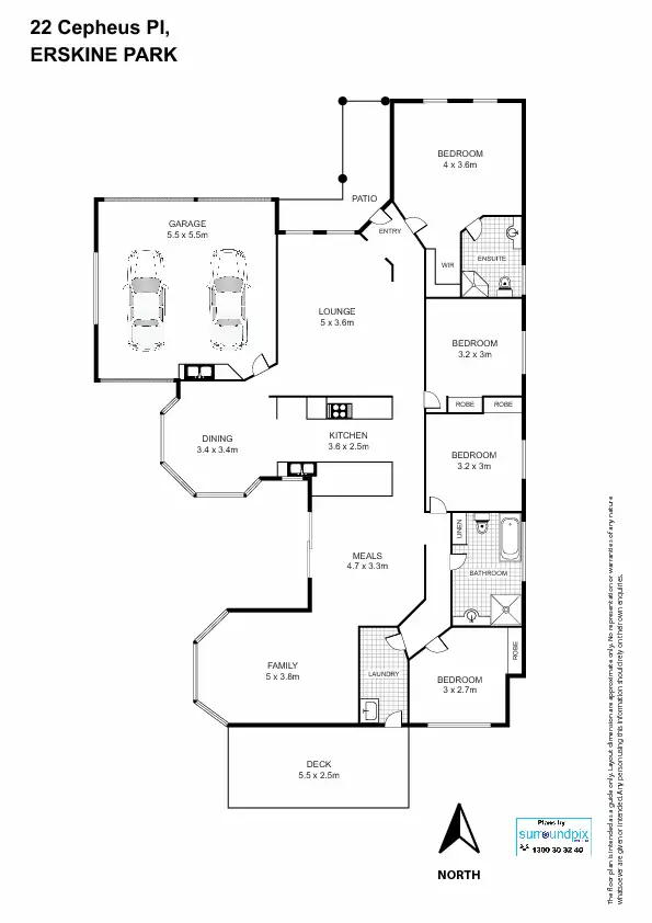 Floorplan of Homely house listing, 22 Cepheus Place, Erskine Park NSW 2759