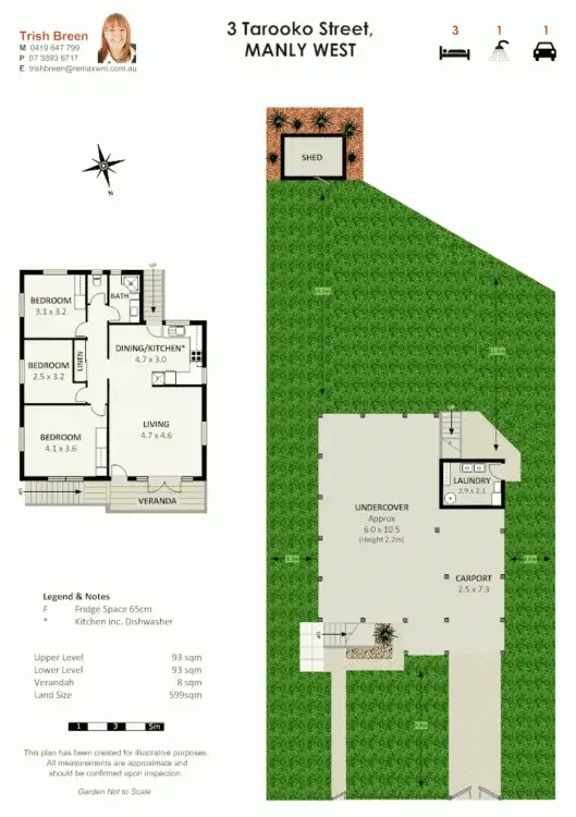 Floorplan of Homely house listing, 3 Tarooko St, Manly West QLD 4179
