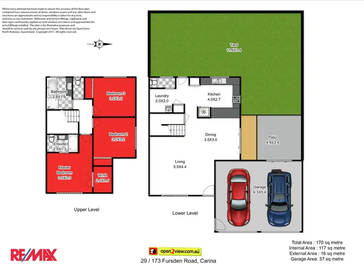 Floorplan of Homely townhouse listing, 29/173 Fursden Road, Carina QLD 4152